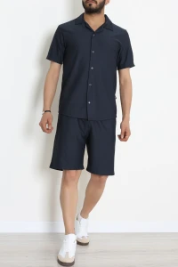 Ottoman Gömlek şort Erkek ikili Takım Lacivert - 70942.1937.