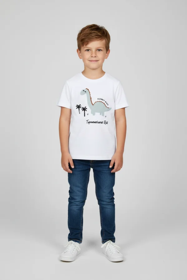 2-5 Yaş Çocuk Tişört Beyaz - 1252067.1576.