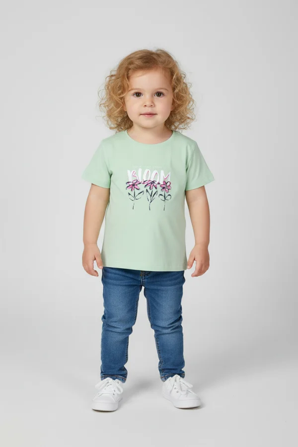 2-5 Yaş Çocuk Tişört Mint - 5250174.1576.
