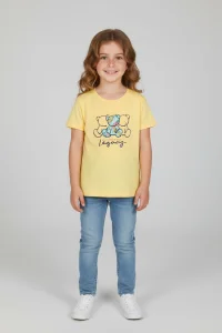 6-9 Yaş Baskılı Çocuk Tişört Sarı - 6250015.1576.