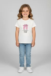 6-9 Yaş Çocuk Tişört Beyaz - 6250106.1576.