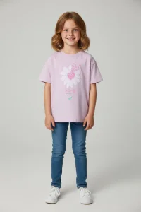 6-9 Yaş Kız Çocuk Tişört Lila - 6254192.1576.