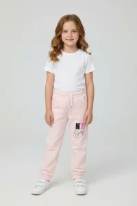 6-9 Yaş 2 İplik Şardonsuz Eşofman Altı Pembe - 6260030.1576.