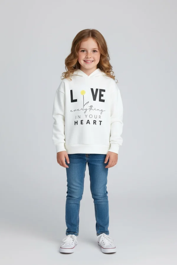 2 İp Şardonsuz Penye Sweat 5-8 Yaş Ekru - 6264271.1576.