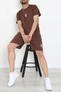 İki İplik Erkek Şortlu Takım Acıkahve - 70965.1937.