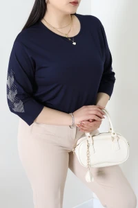 Taş Detay Büyük Beden Bluz Laci - 71559.1954.