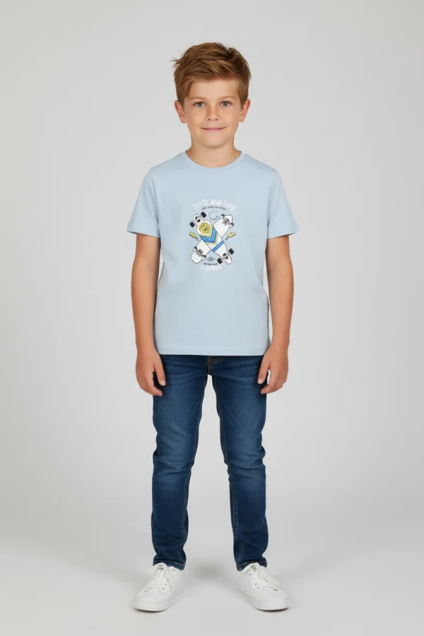 6-9 Yaş Çocuk Tişört Bebemavi - 2250203.1576.