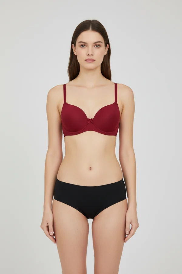 Sütyen Mikro Tek Boş Kulaklı Bordo - 2511-B.1783.