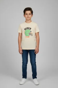 10-13 Yaş Çocuk Tişört Bej - 3250290.1576.