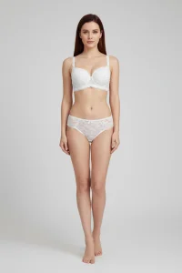 Taşlı Dolgulu Sütyen Takım Beyaz - 52336.2158.