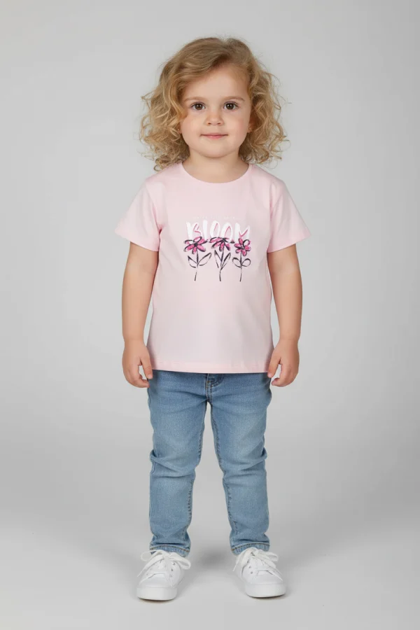 2-5 Yaş Çocuk Tişört Pembe - 5250174.1576.