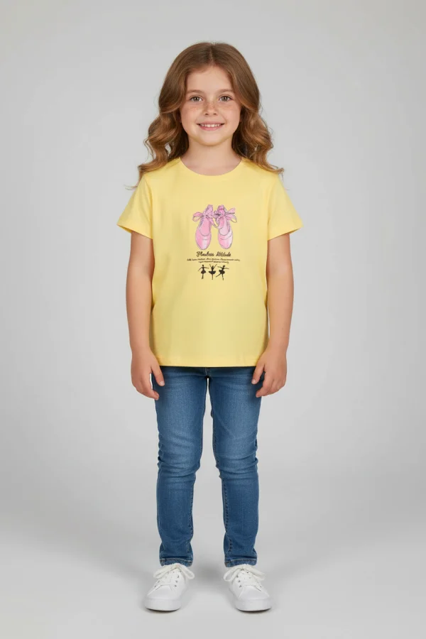 6-9 Yaş Çocuk Tişört Sarı - 6250106.1576.