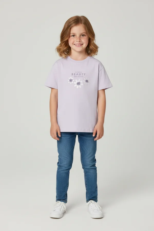 6-9 Yaş Çocuk Tişört Lila - 6254101.1576.