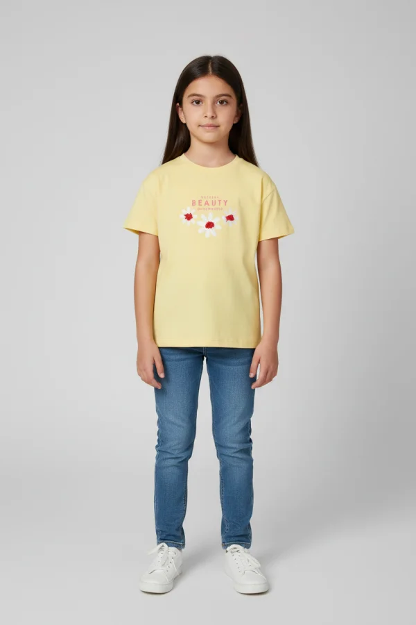 6-9 Yaş Çocuk Tişört Sarı - 6254101.1576.