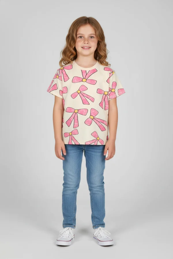6-9 Yaş Kız Çocuk Tişört Bej - 625775.1576.