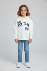 2 İplik Şardonsuz Penye Sweat 6-9 Yaş Ekru - 6264210.1576.