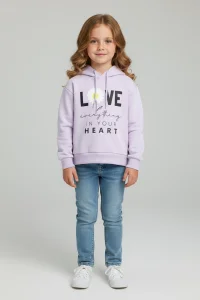 2 İp Şardonsuz Penye Sweat 5-8 Yaş Lila - 6264271.1576.