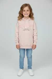 2 İplik Şardonsuz Penye Sweat Pudra - 6264272.1576.