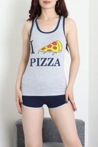 Şortlu Pijama Takımı Grisarı - 52357.2161.