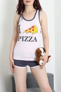 Şortlu Pijama Takımı Pembesarı - 52357.2161.