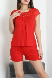 Şortlu Pijama Takımı Kırmızı - 52359.2161.