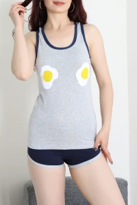 Şortlu Pijama Takımı Grisarı - 53504.2161.