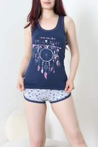 Şortlu Pijama Takımı Lacimavi - 53504.2161.