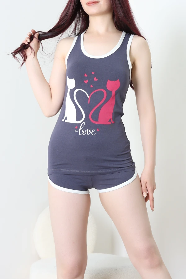 Şortlu Pijama Takımı Antifuşya - 53504.2161.