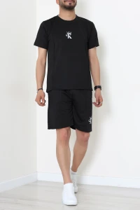 İki İplik Erkek Şortlu Takım Siyah - 70965.1937.