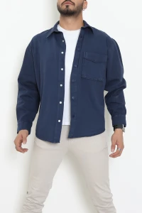 Tek Cepli Düğmeli Erkek Ceket Lacivert - 36570.2137.