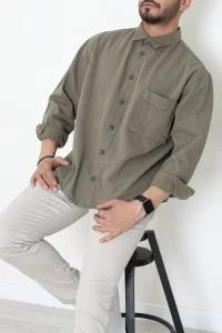 Tek Cepli Düğmeli Erkek Ceket Açıkhaki - 36570.2137.