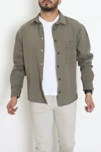 Gabardin Erkek Gömlek Ceket Açıkhaki - 36570.2137.