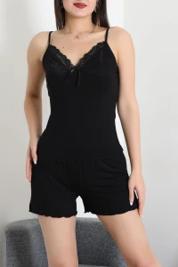 Şortlu Pijama Takımı Kömür - 52359.2161.