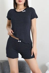 Şortlu Pijama Takımı Koyulacibeyaz - 52359.2161.