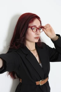 Mavi Işık Korumalı Ekran Gözlüğü Kırmızı - 23003.1724.