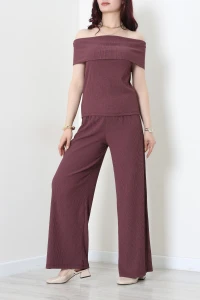Madonna Yaka Bürümcük Takım Bordo - 55129.599.