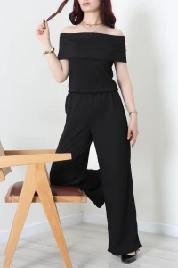 Madonna Yaka Bürümcük Takım Siyah - 55129.599.