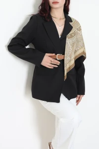 Kemerli Blazer Ceket Siyah - 71436.1991.