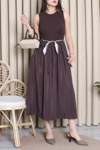 Kemer Detaylı Elbise Kahve - 71622.2135.