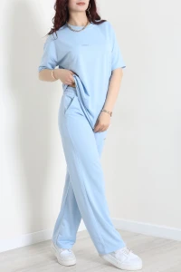 Baskılı Oversize İki İplik Wortex Takım Bebemavi - 80315.1878.