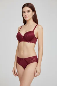 Dolgulu Sütyen Takım Bordo - 52334.2158.