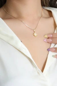 Kuzey Yıldızı Kolye Gold - 32788.2063.