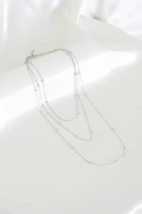 Üçlü Zincir Kolye Seti Gümüş - 32791.2063.
