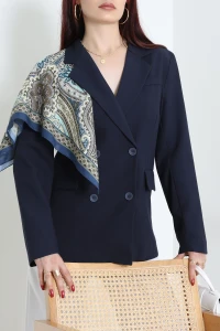 Astarlı Blazer Ceket Lacivert - 32932.1991.