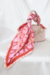 Desenli Fular Pembe - 52273.1817.