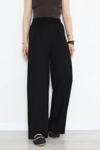 Beli Lastikli Viskon Pantolon Siyah - 71679.1992.
