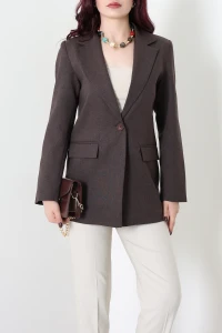 Astarlı Blazer Ceket Kahve - 32935.1991.