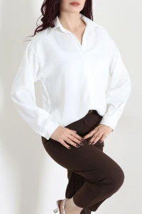 Saten Gömlek Beyaz - 4151.1247.