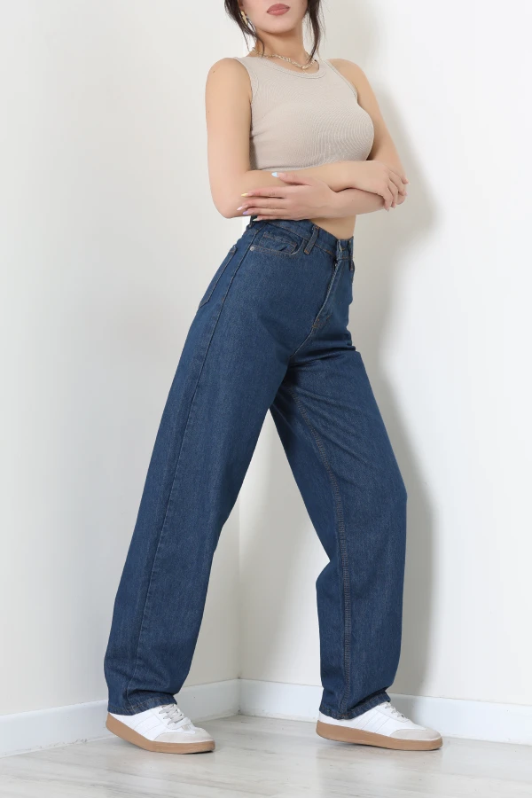 Baggy Kot Pantolon Lacivert - 31536.2088.