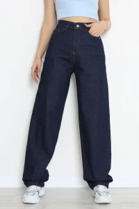 Baggy Kot Pantolon Koyulacivert - 31536.2088.